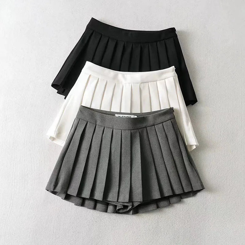 Pleated Mini Skirts