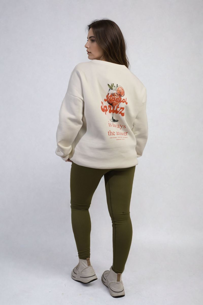 Aperol Spritz Cocktail Graphic Knitted Jumper